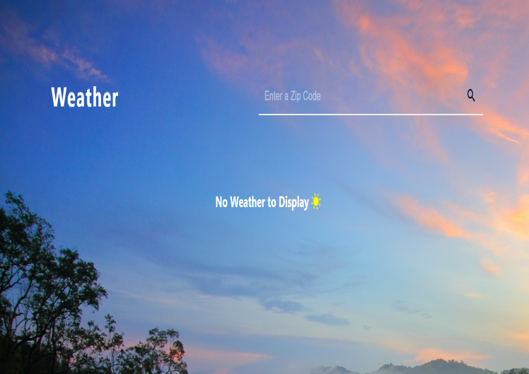 image of zip code weather website